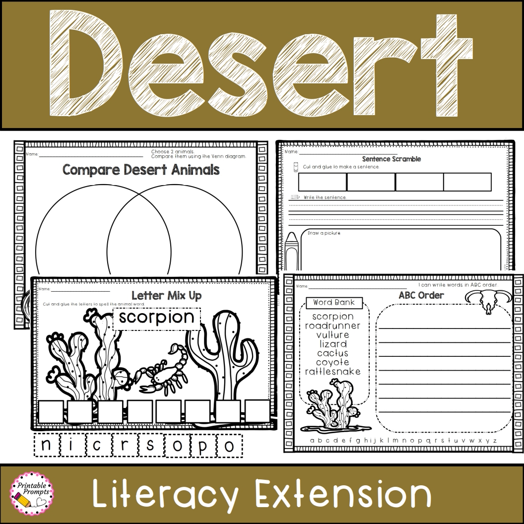 Characteristics of desert animals picture